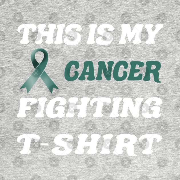 Ovarian Cancer Teal Ribbon Fighting by MarYouLi